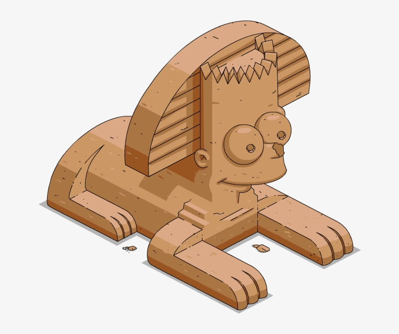 Bart Sphinx Menu - Simpsons Sphinx, transparent png #2352913