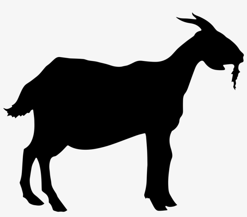 Lamb Comments - Goat Silhouette Vector Png, transparent png #2353047