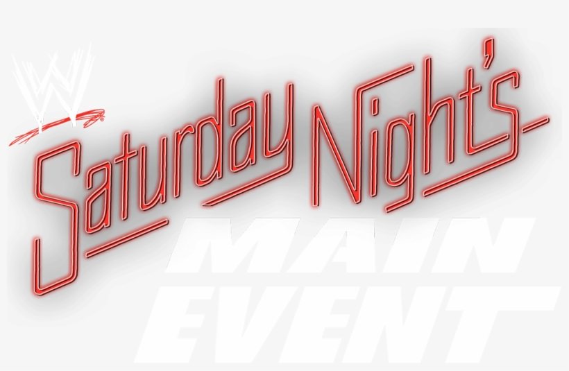 Wwe Saturday Night's Main Event Logo Free Transparent PNG Download