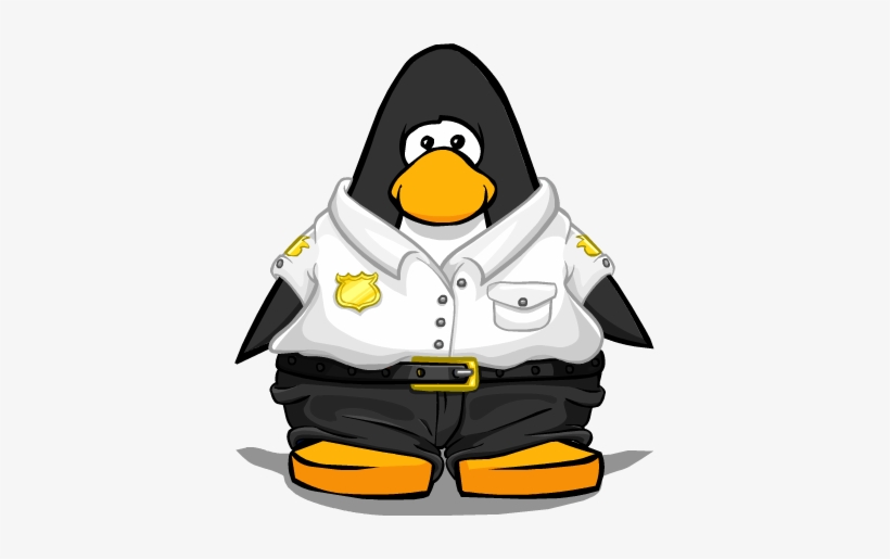 Security Guard Uniform On Player Card - Club Penguin Security Guard, transparent png #2353325