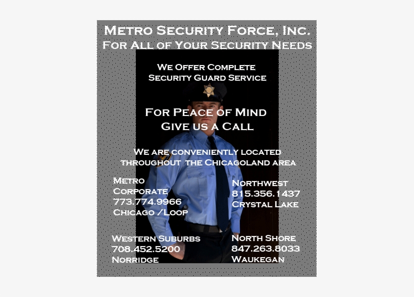Metro Security Force, Security Guard Companies, Security - Security Guard, transparent png #2353856