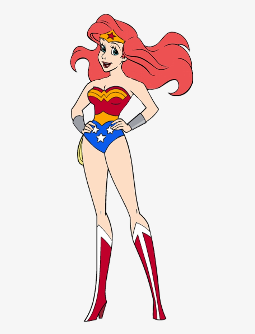 Princess Ariel As Wonder Woman By Darthraner83 - Ariel As Wonder Woman, transparent png #2354909