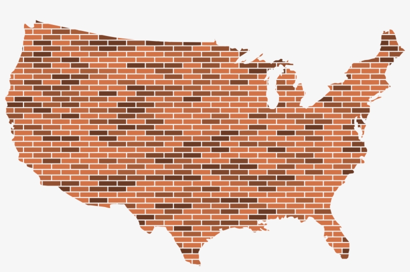 This Free Icons Png Design Of United States Map Bricks, transparent png #2355142