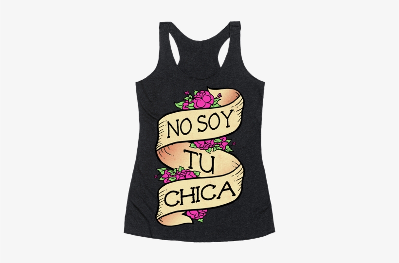 No Soy Tu Chica Racerback Tank Top - Gomez And Morticia Tshirt, transparent png #2356028