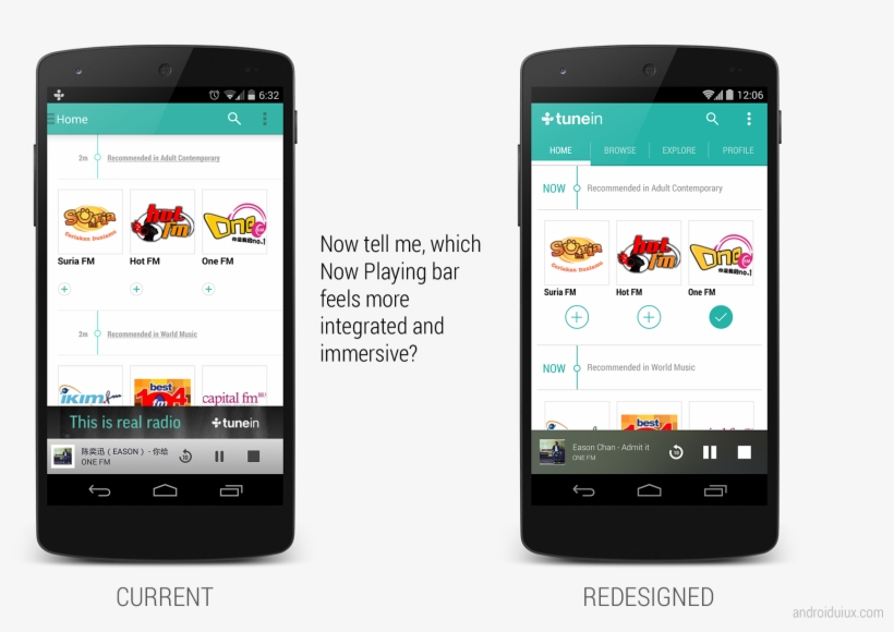 Do You Like The Redesigned Version Of Tunein - Iphone, transparent png #2356382