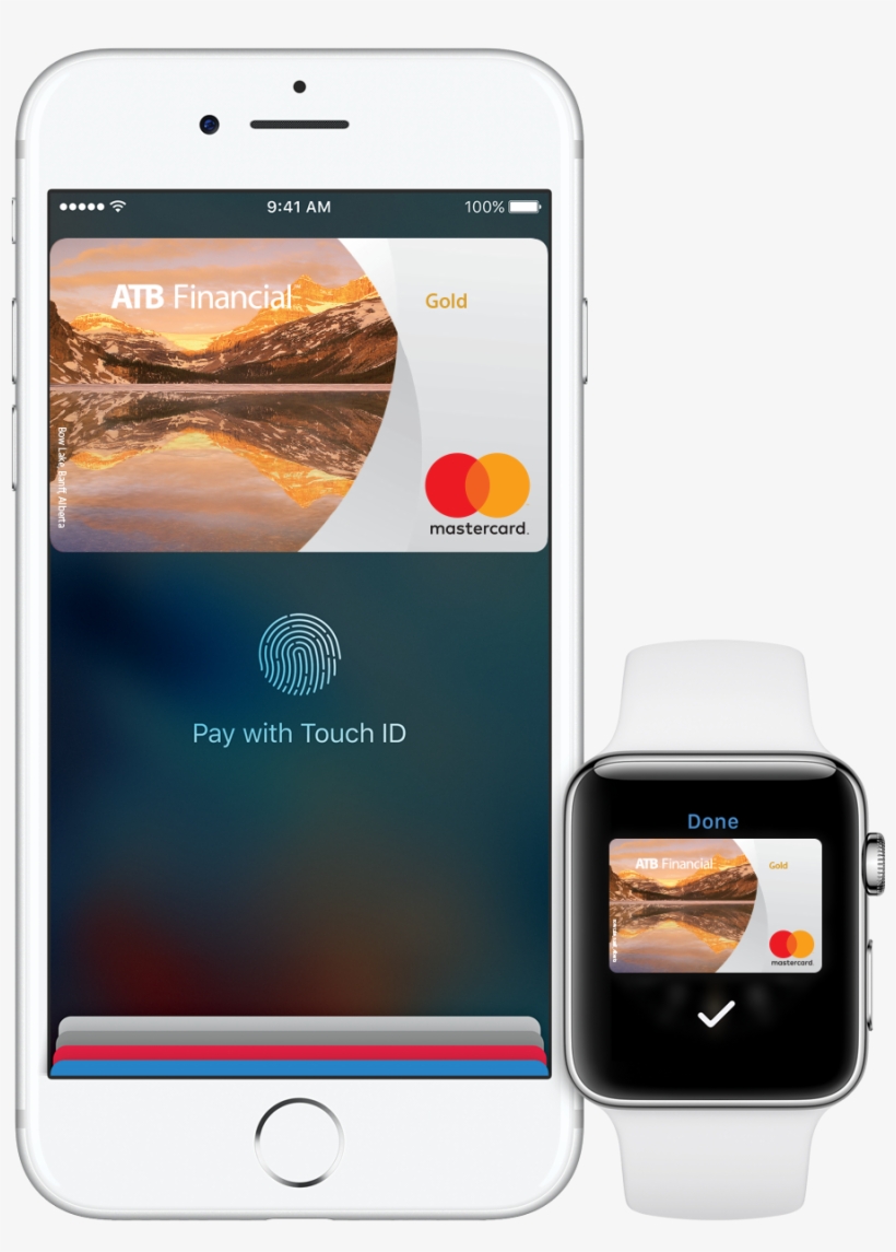 Use Apple Pay With Your Atb Financial Interac® Debit - Apple Pay Watch Mastercard, transparent png #2356609