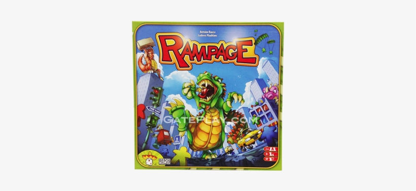 Terror In Meeple City - Asmodee Terror In Meeple City (rampage) Board Game, transparent png #2358536