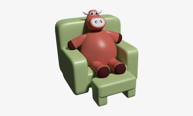 Bull-lazy - Chair, transparent png #2358826