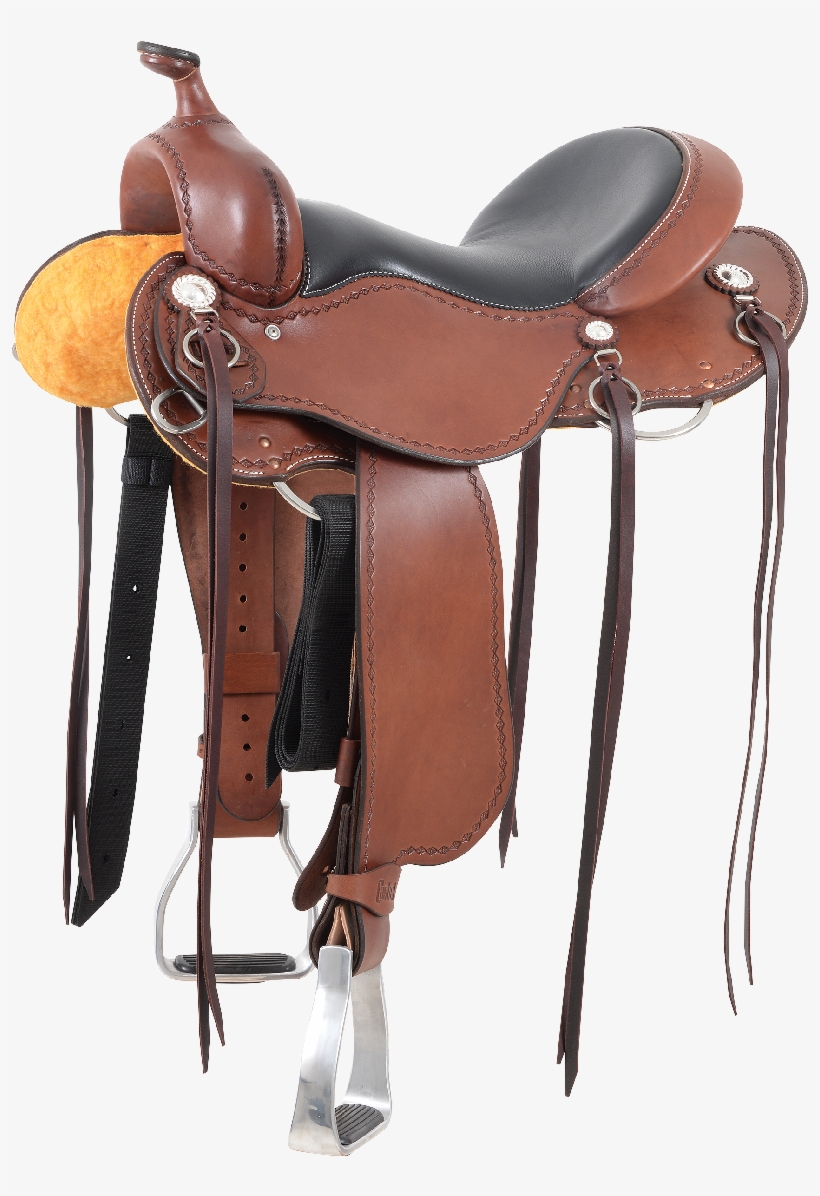 Png Images, Pngs, Saddle, Riding Saddle, (id 51849) - Leather Western Trail Saddle, transparent png #2359694