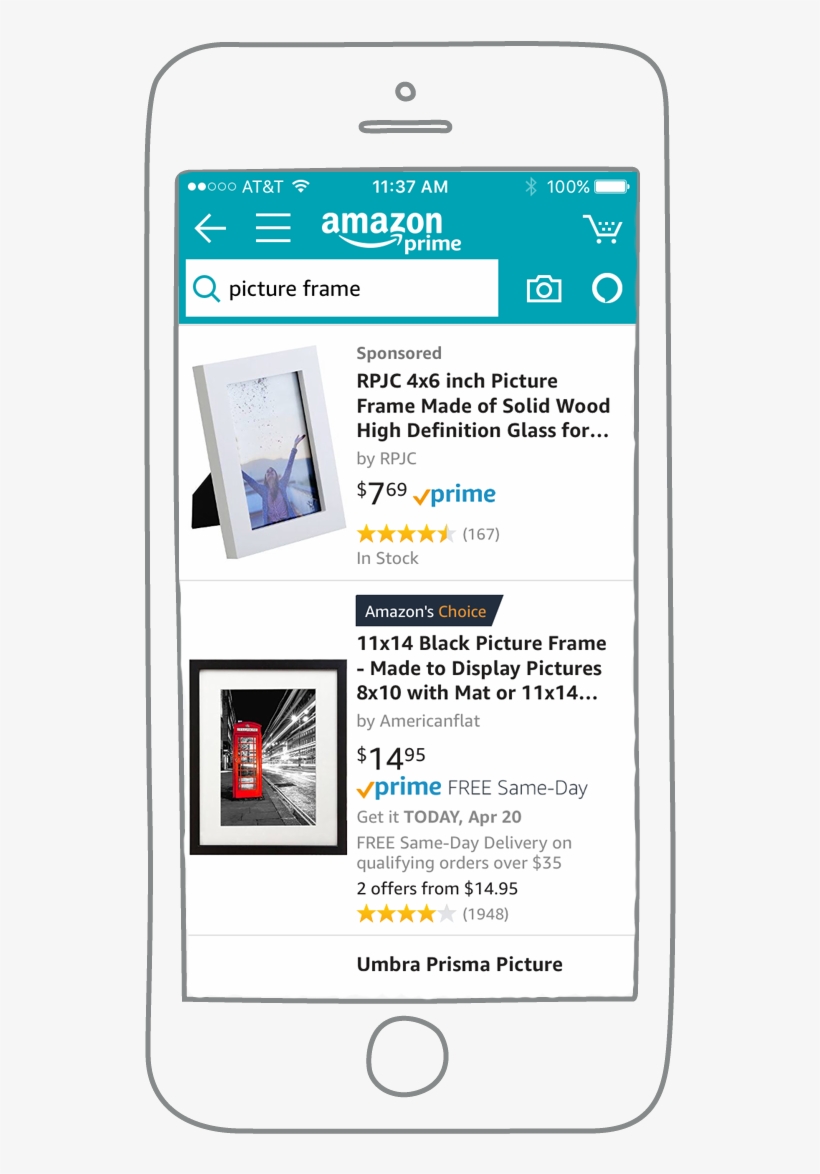 As The First, And Only Agency Of Record For Amazon - Americanflat 2-pack, 11x14 Black Picture Frames - Made, transparent png #2359717