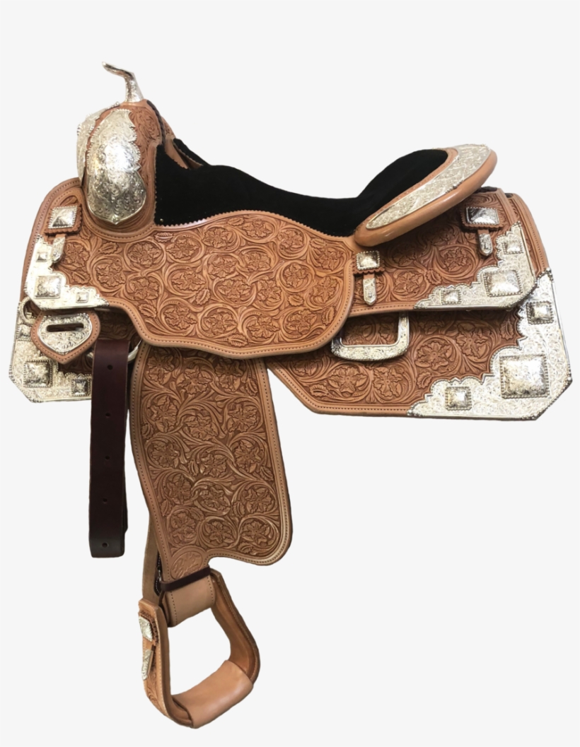 B17-681 Silver Show Saddle, transparent png #2359810