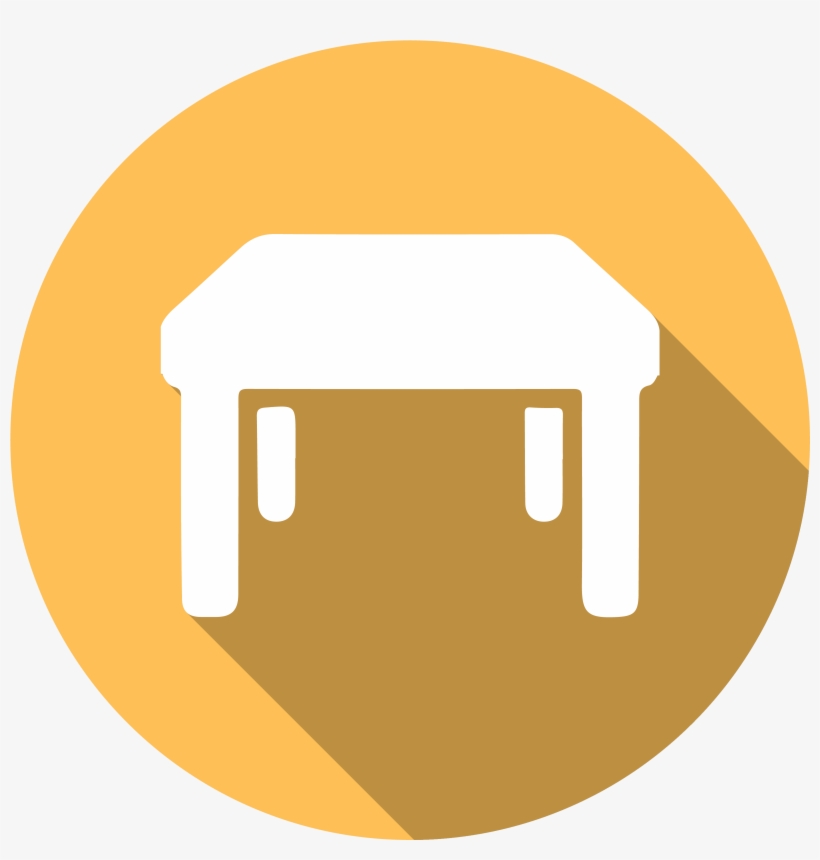 Table Icon Circle Png, transparent png #2359829
