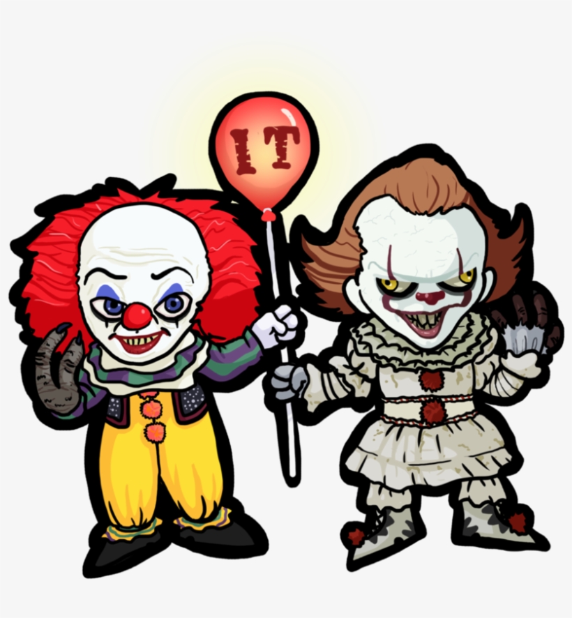 Clown Clipart Halloween - Pennywise Twins, transparent png #2360415