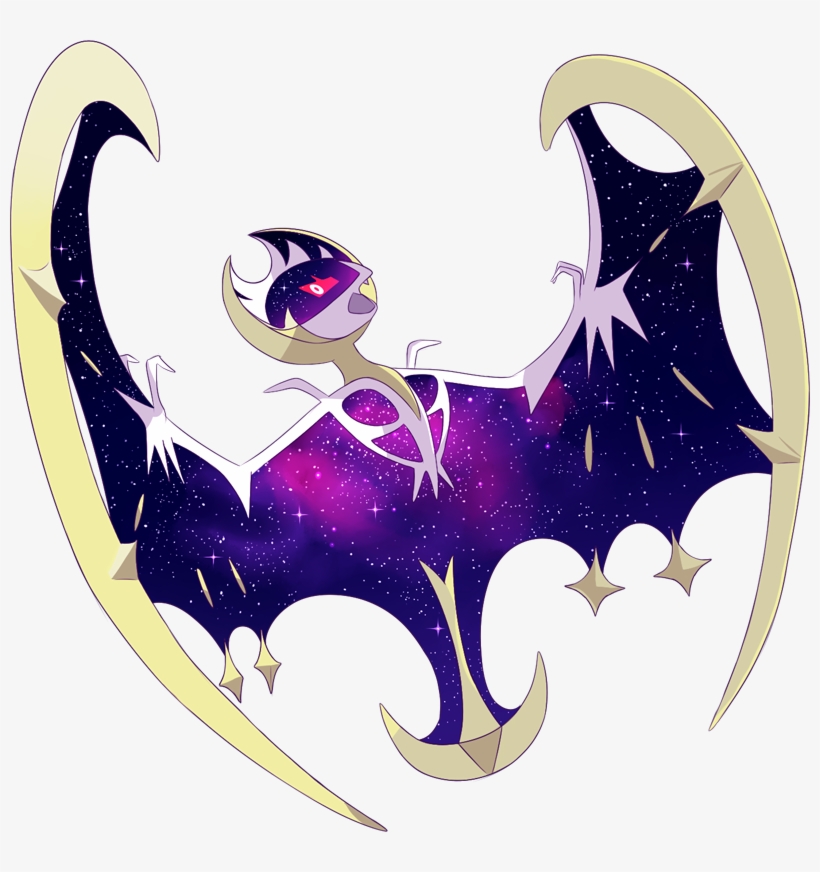 Stats, Moves, Evolution, Locations & Other Forms - Pokemon Lunala, transparent png #2360602