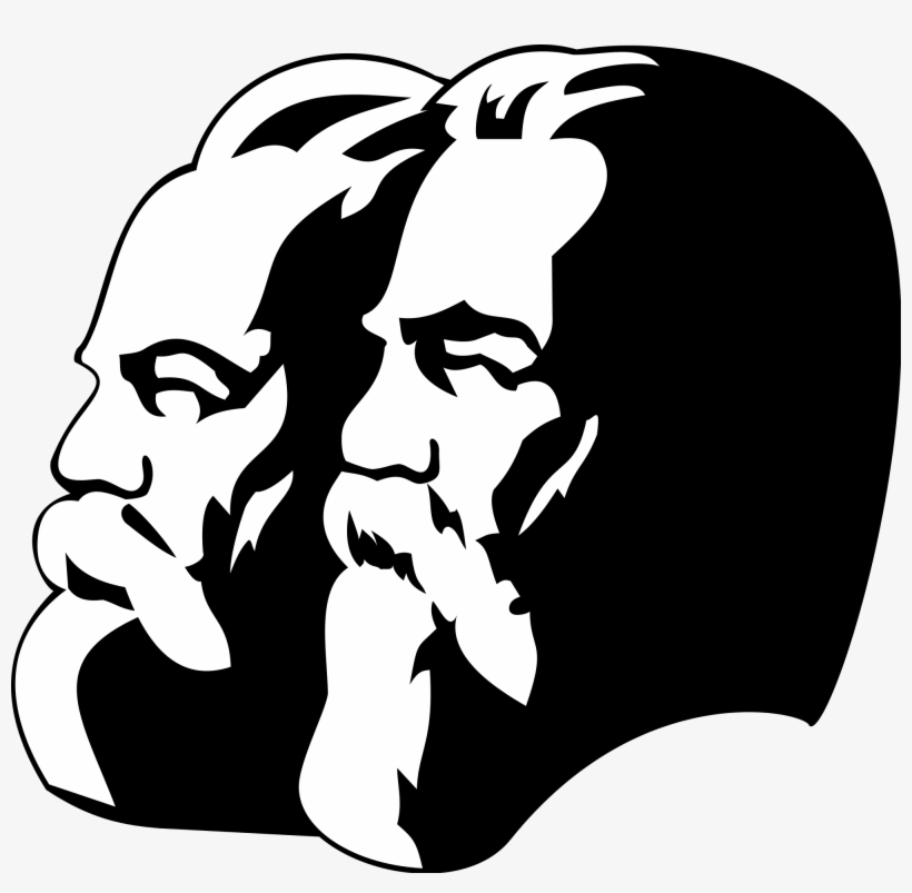 Open - Karl Marx And Friedrich Engels Png, transparent png #2360646