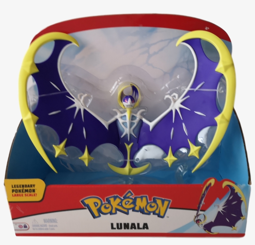 Pokemon 12" Lunala Legendary Figure - Pokemon Go: Coloring Book Series (vol.1): Coloring, transparent png #2361189