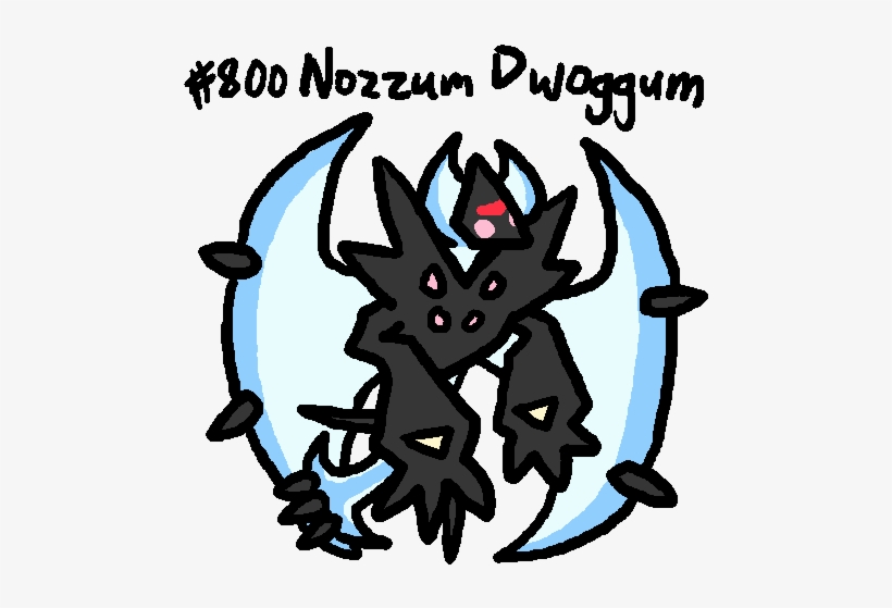 Gotta Popkas, Necrozma Dawn Wings Inherits All Of Lunala's - Cartoon, transparent png #2361216