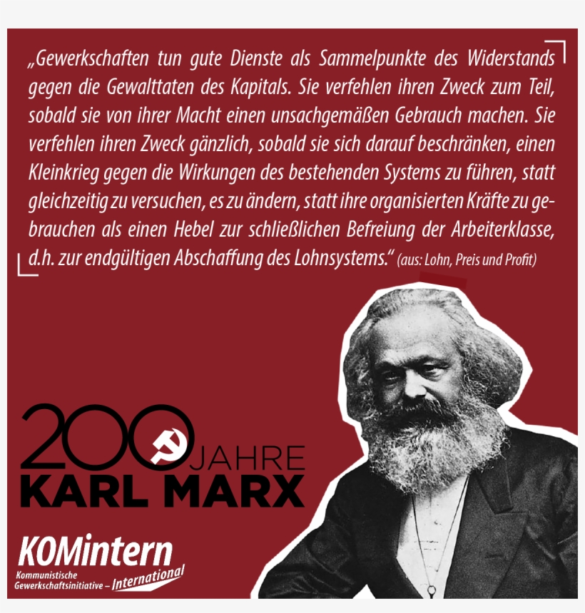 Marx Begründete Die Notwendigkeit Der Gewerkschaftlichen - Fathers Of Socialism [book], transparent png #2361333