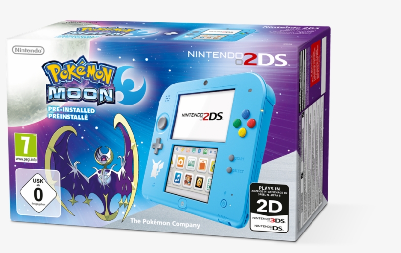 Special Edition Pokemon Moon - 2ds Special Edition Pokemon Sun, transparent png #2361448