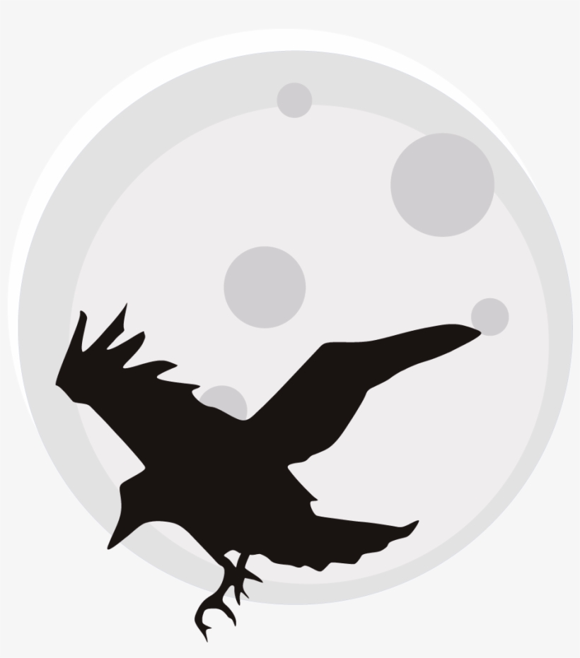 Crow Clip Art Crow Clipart Fans - Raven Silhouette, transparent png #2361542