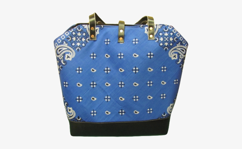 Blue Bandana Tote Bag - Shoulder Bag, transparent png #2362130