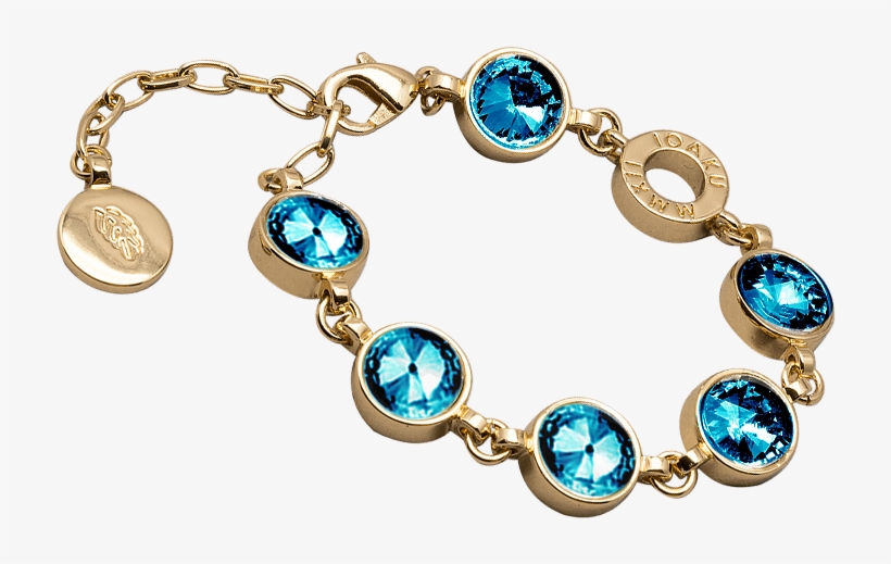 Ioaku The Galaxy Bracelet Gold Aqua - Bracelet, transparent png #2362337