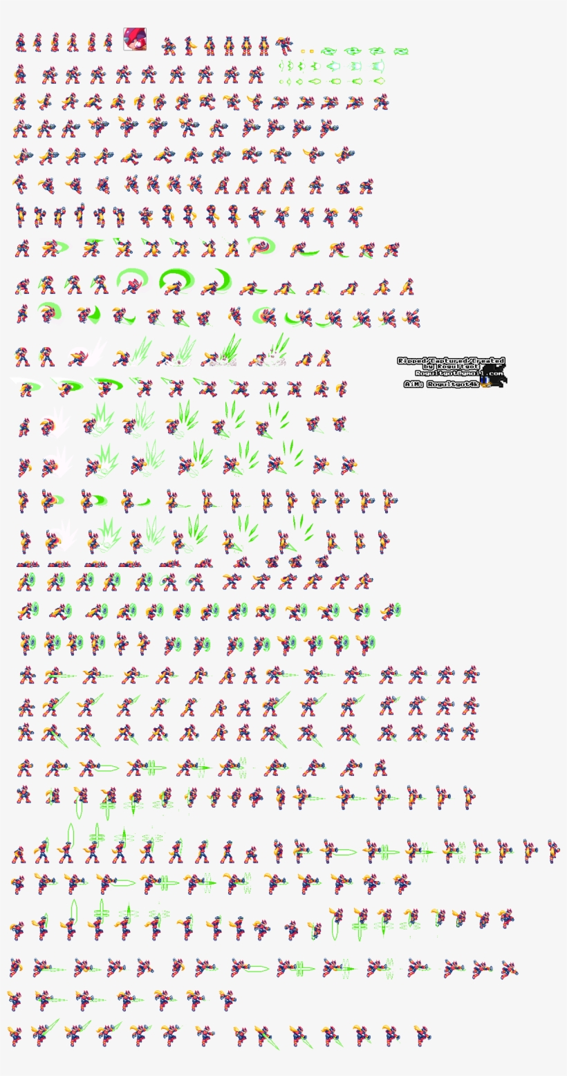 Zero - Megaman Zx Sprite Png - Free Transparent PNG Download