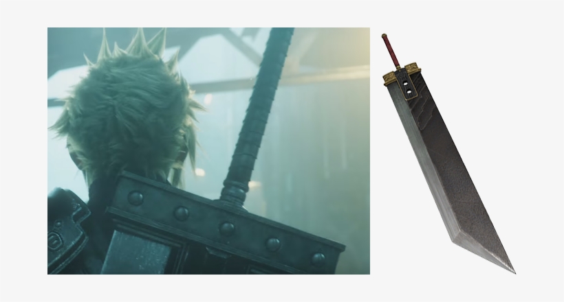 However, Remake Cloud Uses The Original-syle Buster - Final Fantasy Vii Remake, transparent png #2363545