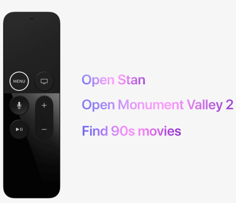 With The New Apple Tv 4k, You Can Ask Siri To Find - Apple Tv 4k, transparent png #2363641