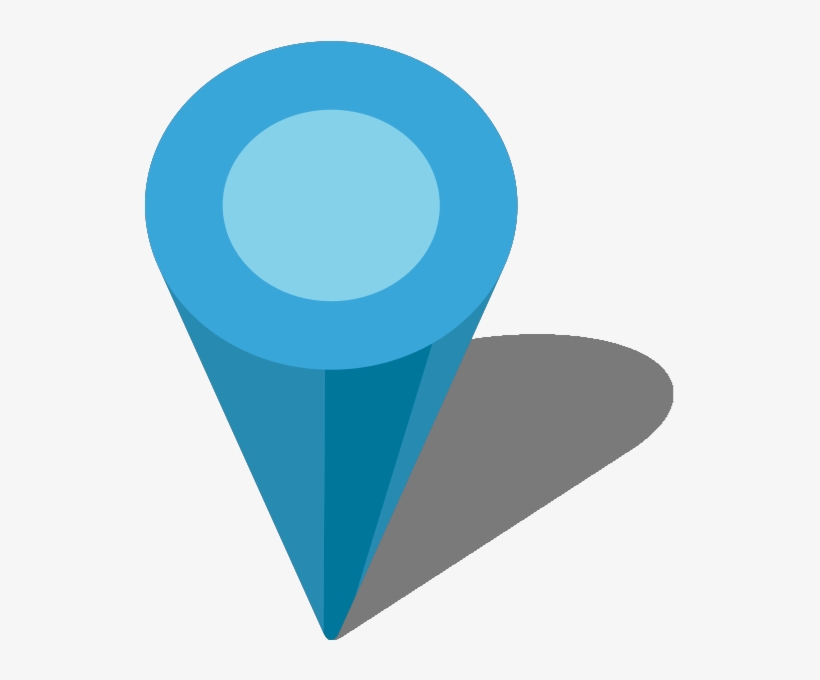 Location Map Pin Light Blue7 - Blue Location Icon Png, transparent png #2364169