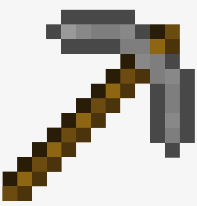 Minecraft Stone Pickaxe Png - Minecraft Stone Pickaxe, transparent png #2364525