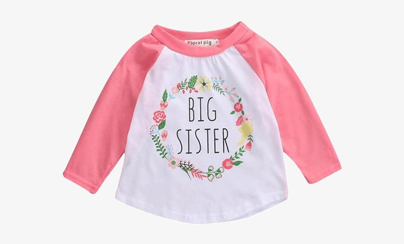 Petite Bello Shirt Pink / 0-1t Big Sister Shirt - Shirt, transparent png #2364722