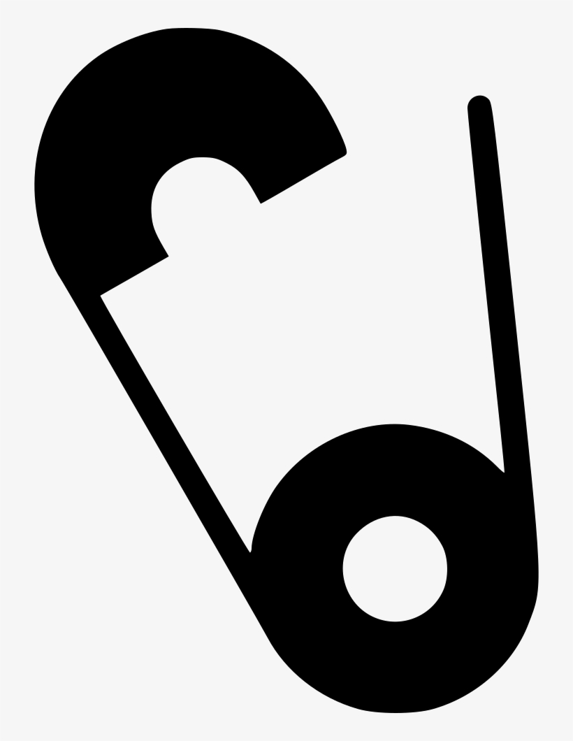 Safety Needle Pin Diaper Cloths Fabric Closed Svg Png - Clip Art, transparent png #2365517