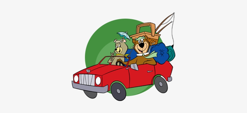 Cindy & Yogi In Car - Yogi Bear Car, transparent png #2365616