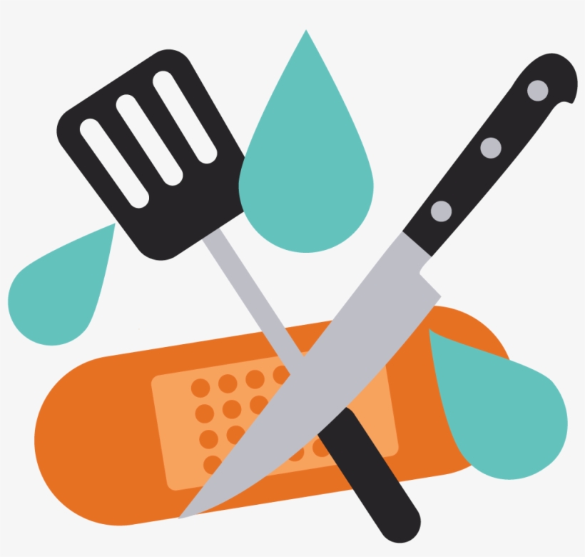 Image Download Cut Wastage Share Homemade Meals With - Kitchen Safety Clip Art, transparent png #2365900