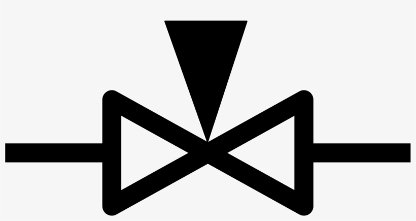 Needle Valve Symbol - Hydraulic Needle Valve Symbol, transparent png #2367135