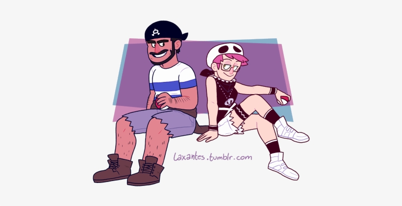 Me And My Best Friend @red Jolly Rancher As Team Grunts - Cartoon, transparent png #2367137