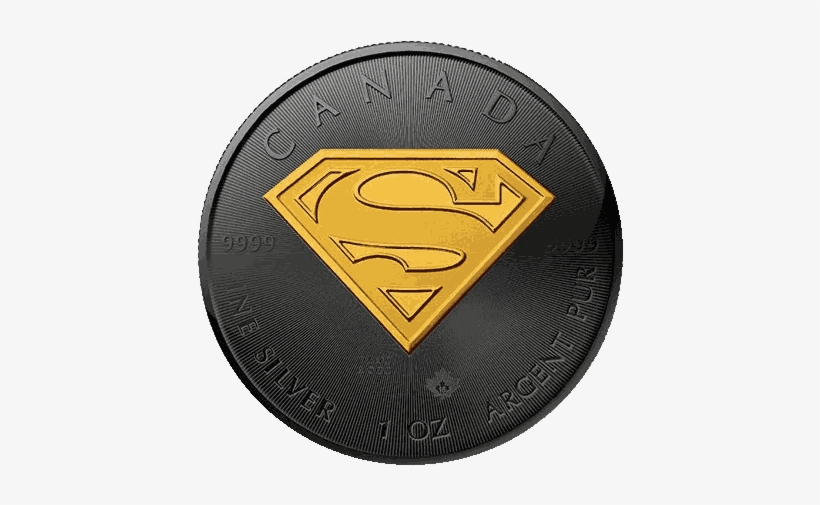 Silver Numismatic Superman Maple Shield - Superman Ruthenium, transparent png #2367259