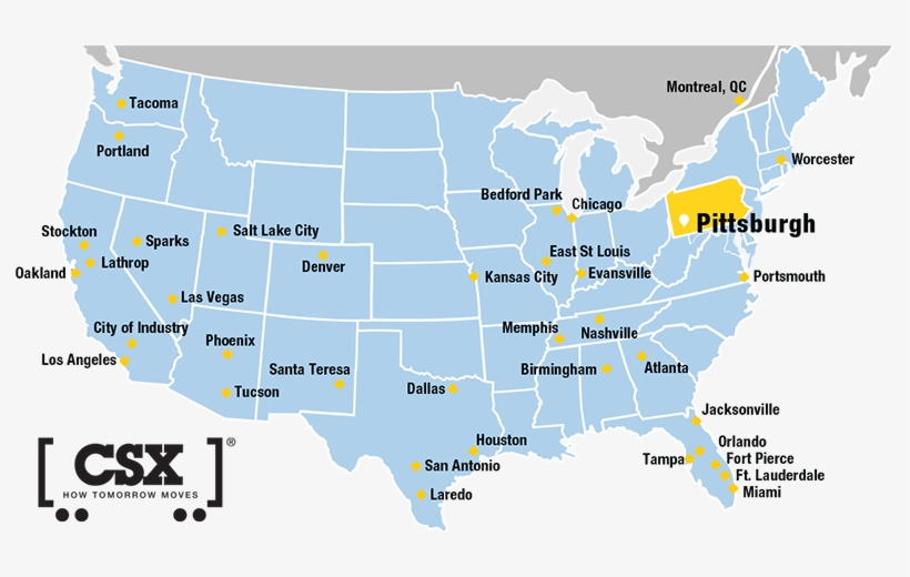 The Pittsburgh Intermodal Terminal Is A Key Component - Csx Corporation, transparent png #2367433