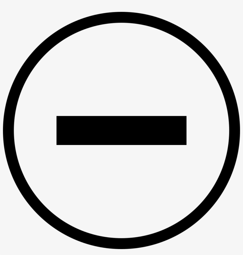 Minus Sign - - Portable Network Graphics, transparent png #2368761