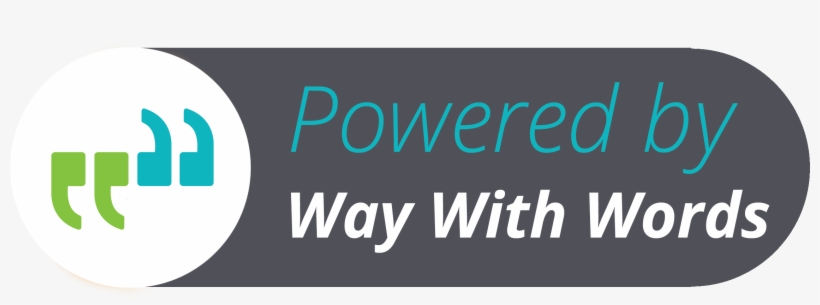 Powered By Way With Words - Graphic Design, transparent png #2369242
