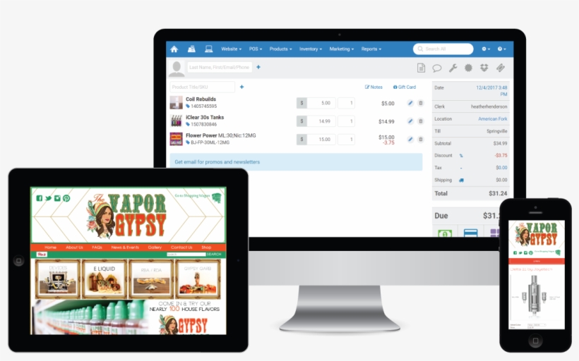 Integrated E Commerce Website Drives Foot Traffic In - Computer Monitor, transparent png #2369521