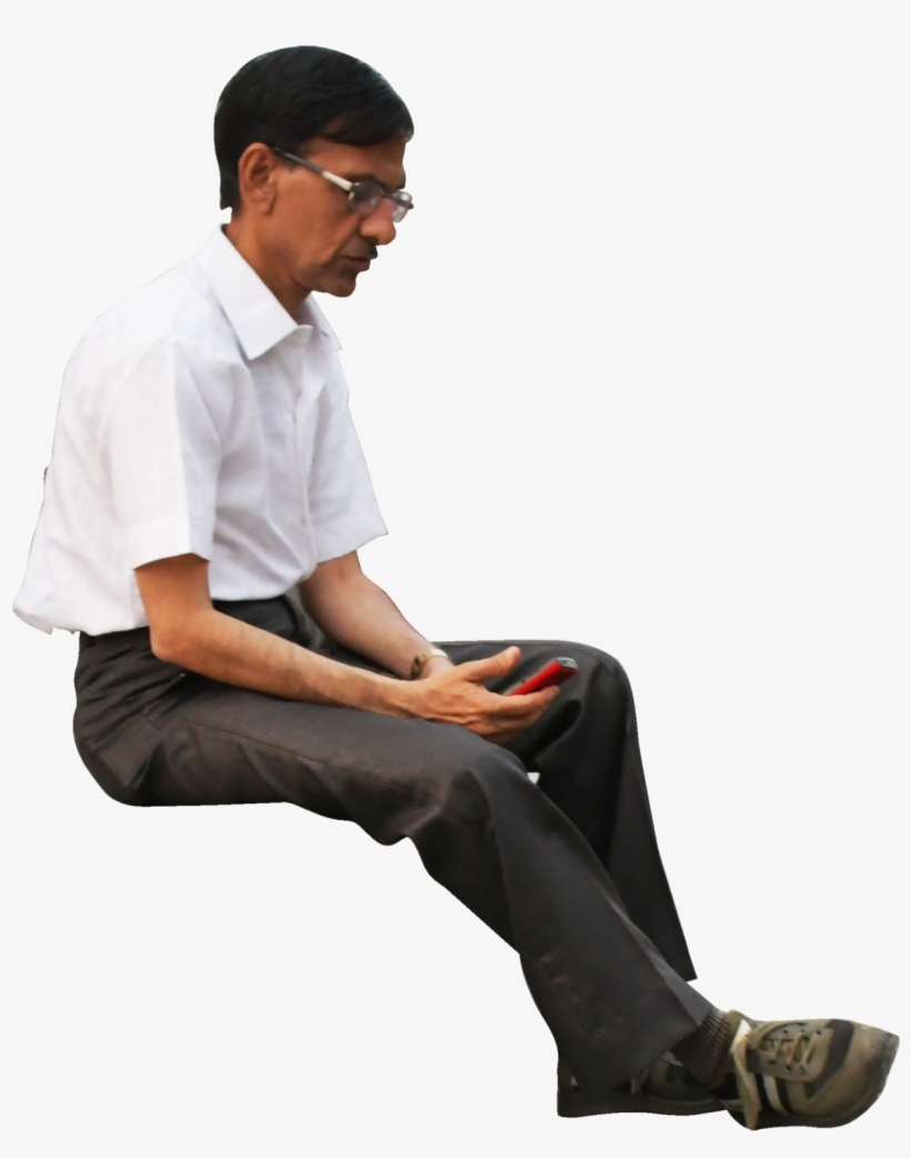 Jugaad Render Man Sitting Cutout, Indian People Cutout, - Indian People Sitting Png, transparent png #2370045