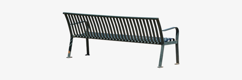 Just A Standard Steel Park Bench Painted Green - Bench, transparent png #2370098