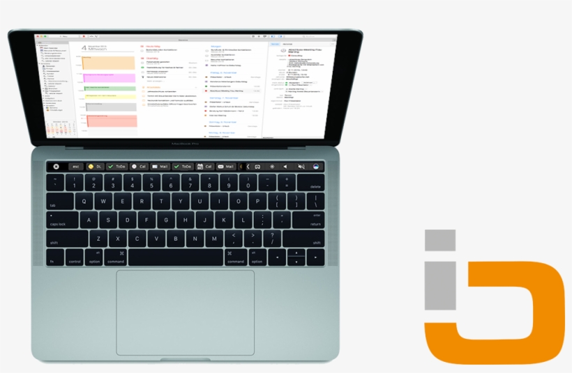 Crm Daylite And The Apple Touch Bar - Macbook Pro 2017 Without Touch Bar, transparent png #2370388