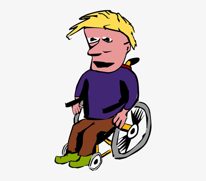 Wheelchair, Handicap, Human, Aid, Chair, Man - Cartoon Boys In Wheelchairs Transparent, transparent png #2370437