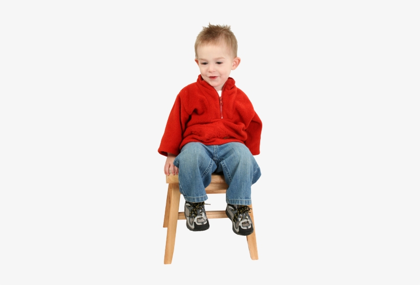 Kid On The Chair - Boy Sitting On Chair Png, transparent png #2370526