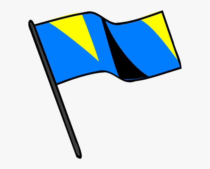 Blue Gold Black Flag Svg Clip Arts 600 X 578 Px, transparent png #2370825