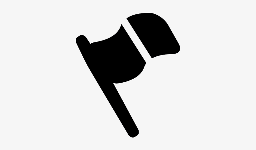 Black Flag With Stripe Vector - Icon, transparent png #2370967