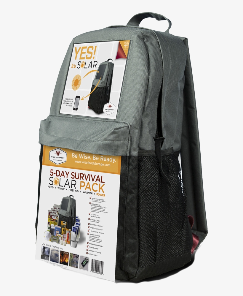 Backpack Trans Solar Survival Backpack Free Transparent Png Download Pngkey